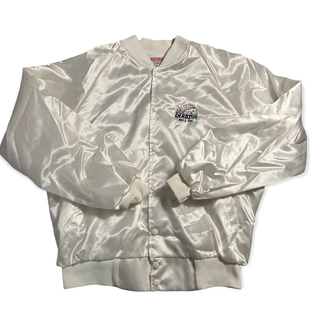 VTG Kentucky Derby 118 1992 Bomber Jacket  Size L Hartwell